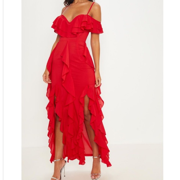 PrettyLittleThing Dresses & Skirts - Red maxi dress